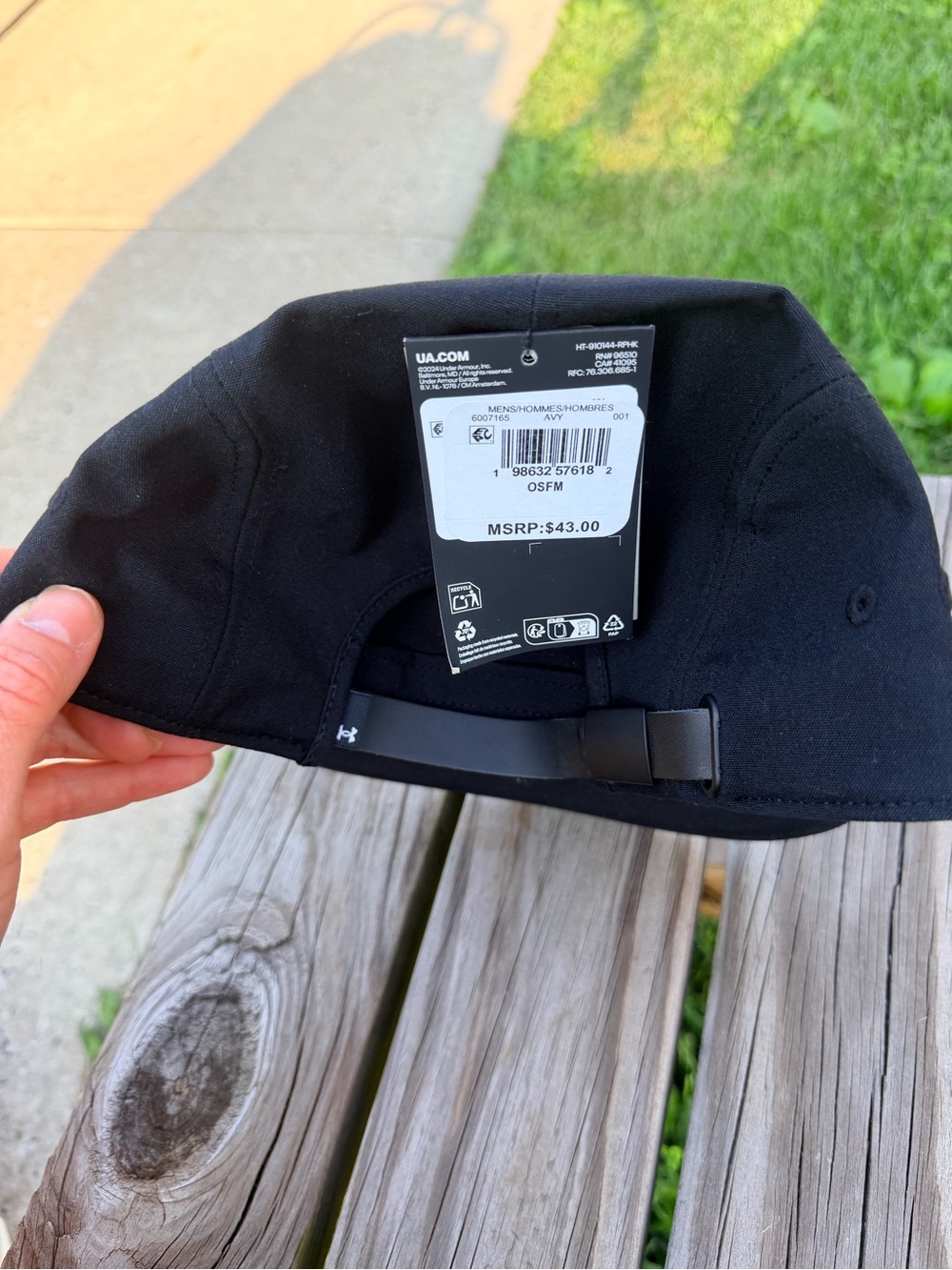 Under Armour Men's Black Five-Panel Camp Cap / Hat - Picture 2 of 4